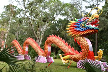 ORLANDO FL - NOV 21: 21 Kasım 2021 'de Orlando, Florida' daki Central Florida Hayvanat Bahçeleri 'nde Asya Fener Festivali ve Botanik Bahçeleri' nde görüldü..