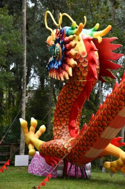 ORLANDO FL - NOV 21: 21 Kasım 2021 'de Orlando, Florida' daki Central Florida Hayvanat Bahçeleri 'nde Asya Fener Festivali ve Botanik Bahçeleri' nde görüldü..