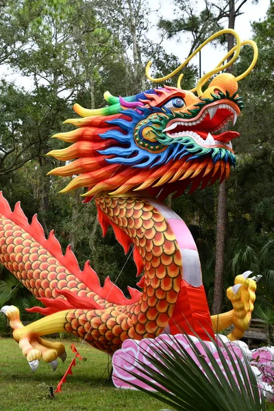Orlando Nov Asian Lantern Festival Central Florida Zoo Botanical Gardens — Stock Photo, Image