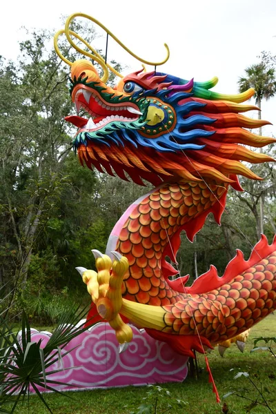 Orlando Nov Asian Lantern Festival Central Florida Zoo Botanical Gardens — Stock Photo, Image