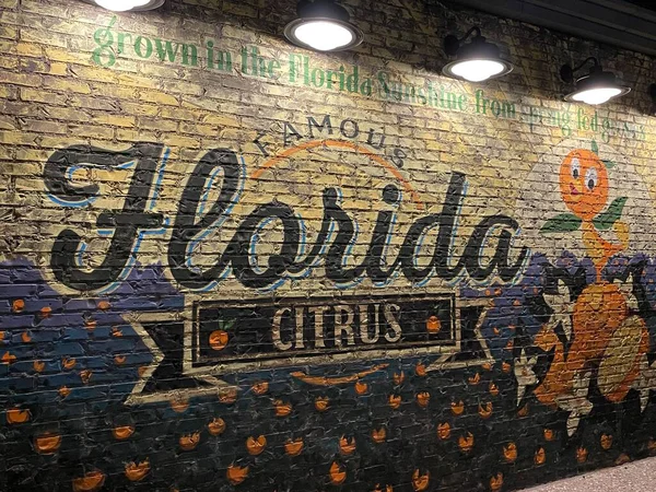Orlando Nov Florida Citrus Mural Disney Springs Florida See Nov — 스톡 사진