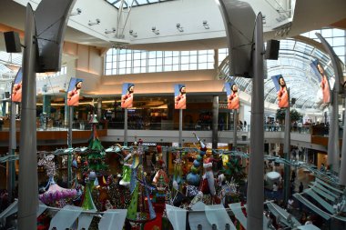 ORLANDO FL - NOV 22: Christmas decor at The Mall at Millenia in Orlando, Florida, as seen on Nov 22, 2021.