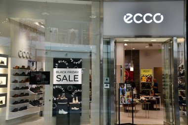 ORLANDO FL - NOV 22: Ecco store at The Mall at Millenia in Orlando, Florida, as seen on Nov 22, 2021.
