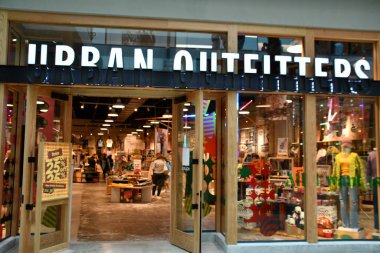 ORLANDO FL - NOV 22: Urban Outfitters store at The Mall at Millenia in Orlando, Florida, as seen on Nov 22, 2021. clipart