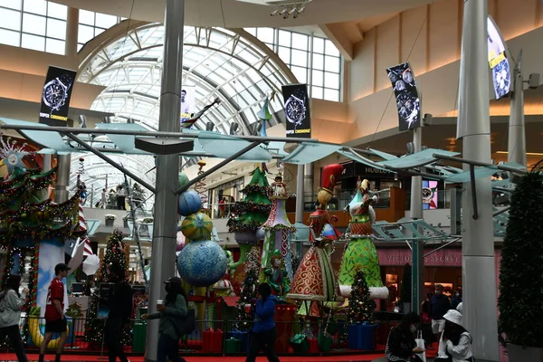 Orlando Lis Wystrój Świąteczny Mall Millenia Orlando Florydzie Jak Widać — Zdjęcie stockowe