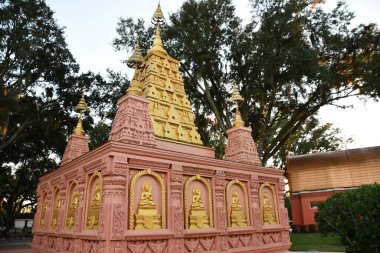 KISSIMMEE FL - NOV 23: Wat Florida Dhammaram in Kissimmee, Florida, as seen on Nov 23, 2021. It is a Buddhist monastery.