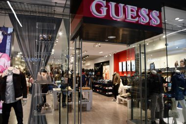 ORLANDO FL - NOV 22: Guess store at The Florida Mall in Orlando, Florida, as seen on Nov 22, 2021.