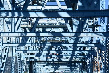 JACKSONVILLE FL - NOV 27: John T. Alsop Jr. Köprüsü, 27 Kasım 2021 'de Jacksonville, Florida' da görülen ana cadde köprüsü..