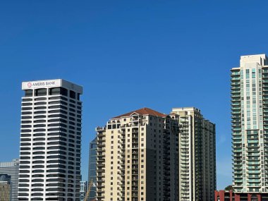 JACKSONVILLE FL - 27 Kasım 2021 'de Florida Jacksonville' in Skyline 'ı.