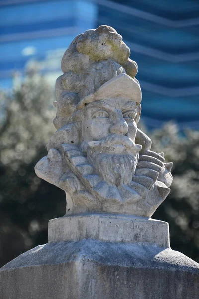 Jacksonville Nov Spaanse Veroveraar Juan Ponce Leon Standbeeld Jacksonville Florida — Stockfoto
