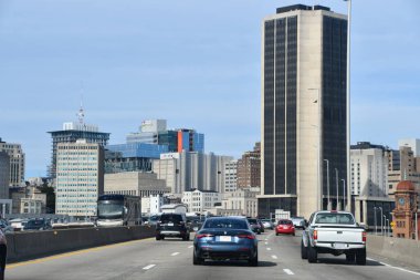 RICHMOND VA - NOV 28: View of downtown Richmond in Virginia, as seen on Nov 28, 2021. 