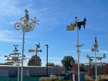 WILSON NC - NOV 28: Vollis Simpson Whirligig Park and Museum in Wilson, North Carolina, as seen on Nov 28, 2021.