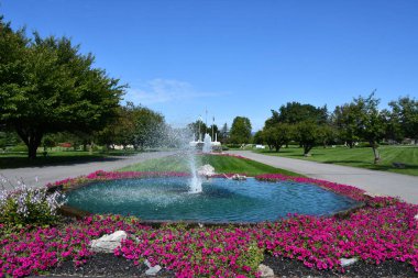 FLEETWOOD PA - SEP 4: Berks County Memorial Gardens in Fleetwood, Pennsylvania, as seen on Sep 4, 2021. 