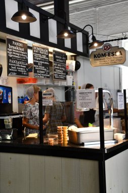 Pennsylvania 'daki Lancaster Merkez Pazarı, 4 Eylül 2021' de görüldüğü gibi..