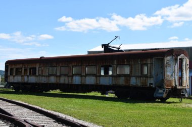 STRASBURG, PA - SEP 4: Lehigh Valley Railroad No. 1552 - White Diamond at Railroad Museum of Pennsylvania in Strasburg, PA, as seen on Sep 4, 2021.