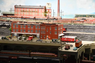 STRASBURG, PA - 4. SEP: Pennsylvania Demiryolu Müzesi Strasburg, PA, 4 Eylül 2021 'de görüldüğü gibi.