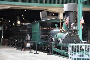 STRASBURG, PA - 4. SEP: Pennsylvania Demiryolu Müzesi Strasburg, PA, 4 Eylül 2021 'de görüldüğü gibi.