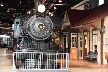 STRASBURG, PA - 4. SEP: Pennsylvania Demiryolu Müzesi Strasburg, PA, 4 Eylül 2021 'de görüldüğü gibi.
