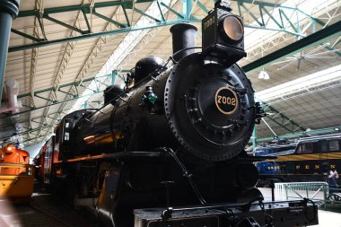 STRASBURG, PA - 4. SEP: Pennsylvania Demiryolu Müzesi Strasburg, PA, 4 Eylül 2021 'de görüldüğü gibi.
