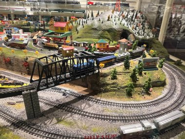 RONKS, PA - SEP 5: National Toy Train Museum in Ronks, Pennsylvania, as seen on Sep 5, 2021. The massive toy train collection features models from the 1800s to the present.