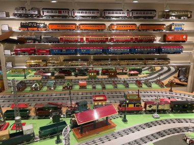 RONKS, PA - SEP 5: National Toy Train Museum in Ronks, Pennsylvania, as seen on Sep 5, 2021. The massive toy train collection features models from the 1800s to the present.