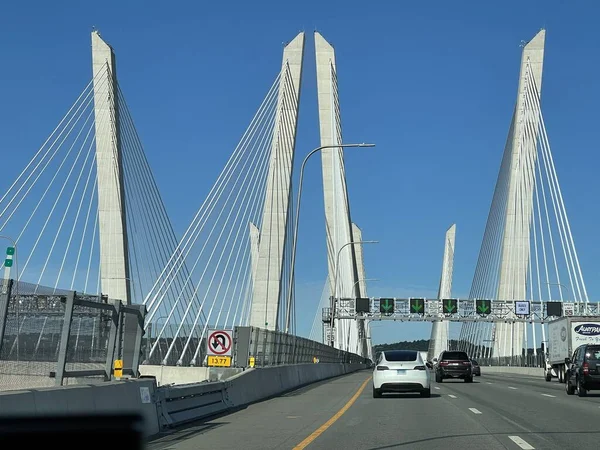 Westchester Nov Pont Mario Cuomo Entre Les Comtés Westchester Rockland — Photo