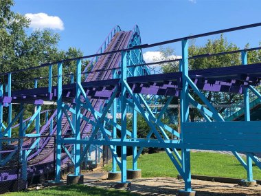 6 Eylül 2021 'de Lancaster, Pennsylvania' da Hollanda Harikalar Diyarı tema parkında görüldü..