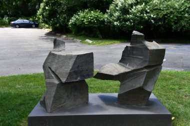 WESTPORT CT - 31 Temmuz 2022 'de Westport, Connecticut' taki MoCA Çağdaş Sanat Müzesi.