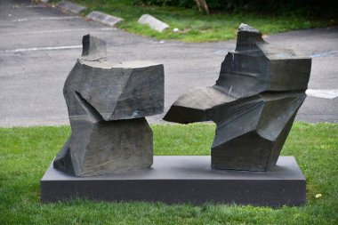 WESTPORT CT - 31 Temmuz 2022 'de Westport, Connecticut' taki MoCA Çağdaş Sanat Müzesi.