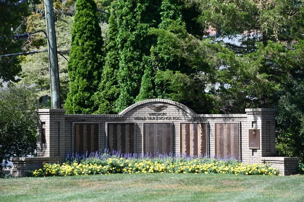 Westport Jul Westport Veterans Memorial Green Westport Connecticut Visto Julio — Foto de Stock