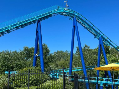 LANGHORNE, PA - JUN 5: Sesame Place in Langhorne, Pennsylvania, on Jun 5, 2022. The park includes a variety of rides, shows, and water attractions suited to young children.