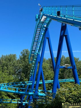LANGHORNE, PA - JUN 5: Sesame Place in Langhorne, Pennsylvania, on Jun 5, 2022. The park includes a variety of rides, shows, and water attractions suited to young children.