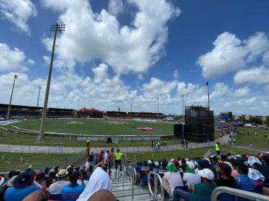 LAUDERHILL FL - AUG 6: India vs West Indies 1st T20 cricket match at Central Broward Park & Broward County Stadium in Lauderhill, Florida, as seen on Aug 6, 2022.