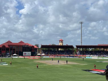 LAUDERHILL FL - AUG 6: India vs West Indies 1st T20 cricket match at Central Broward Park & Broward County Stadium in Lauderhill, Florida, as seen on Aug 6, 2022.