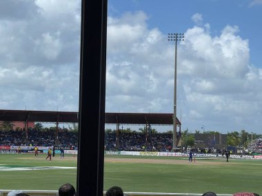 LAUDERHILL FL - AUG 6: India vs West Indies 1st T20 cricket match at Central Broward Park & Broward County Stadium in Lauderhill, Florida, as seen on Aug 6, 2022.