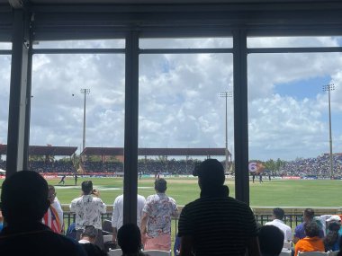 LAUDERHILL FL - AUG 6: India vs West Indies 1st T20 cricket match at Central Broward Park & Broward County Stadium in Lauderhill, Florida, as seen on Aug 6, 2022.