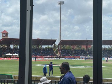 LAUDERHILL FL - AUG 6: India vs West Indies 1st T20 cricket match at Central Broward Park & Broward County Stadium in Lauderhill, Florida, as seen on Aug 6, 2022.