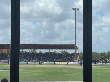 LAUDERHILL FL - AUG 6: India vs West Indies 1st T20 cricket match at Central Broward Park & Broward County Stadium in Lauderhill, Florida, as seen on Aug 6, 2022.