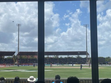 LAUDERHILL FL - AUG 6: India vs West Indies 1st T20 cricket match at Central Broward Park & Broward County Stadium in Lauderhill, Florida, as seen on Aug 6, 2022.