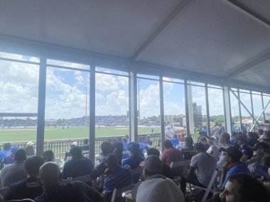 LAUDERHILL FL - AUG 6: India vs West Indies 1st T20 cricket match at Central Broward Park & Broward County Stadium in Lauderhill, Florida, as seen on Aug 6, 2022.