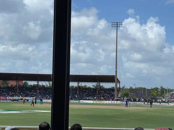 LAUDERHILL FL - AUG 6: India vs West Indies 1st T20 cricket match at Central Broward Park & Broward County Stadium in Lauderhill, Florida, as seen on Aug 6, 2022.