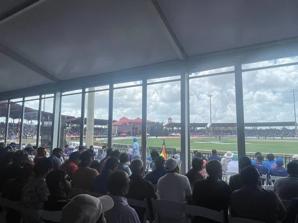 LAUDERHILL FL - AUG 6: India vs West Indies 1st T20 cricket match at Central Broward Park & Broward County Stadium in Lauderhill, Florida, as seen on Aug 6, 2022.
