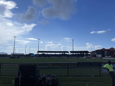 LAUDERHILL FL - AUG 7: India vs West Indies 2nd T20 cricket match at Central Broward Park & Broward County Stadium in Lauderhill, Florida, as seen on Aug 7, 2022.