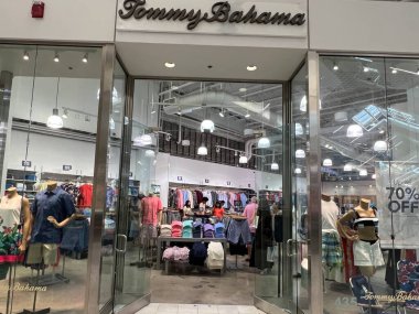 SUNRISE FL - AUG 7: Tommy Bahama store at Sawgrass Mills Outlet Mall in Sunrise, Florida, as seen on Aug 7, 2022.