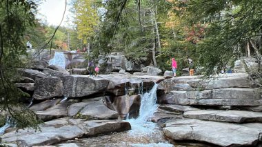 BARTLETT NH - SEP 24: Dianas Baths in Bartlett, New Hampshire USA, as seen on Sep 24, 2022.