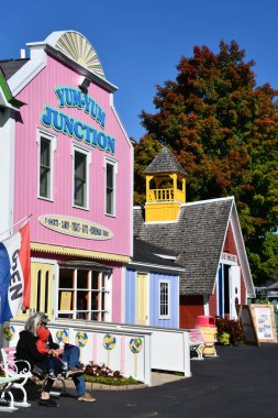 GLEN NH - SEP 24: Glen, New Hampshire 'daki Masal Diyarı Lunaparkı, 24 Eylül 2022.