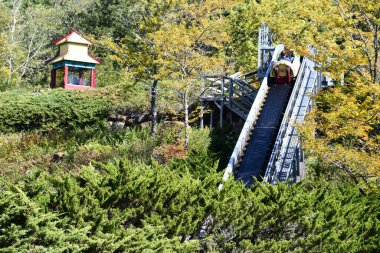 GLEN NH - SEP 24: Glen, New Hampshire 'daki Masal Diyarı Lunaparkı, 24 Eylül 2022.