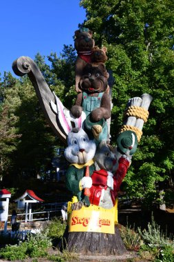 GLEN NH - SEP 24: Glen, New Hampshire 'daki Masal Diyarı Lunaparkı, 24 Eylül 2022.