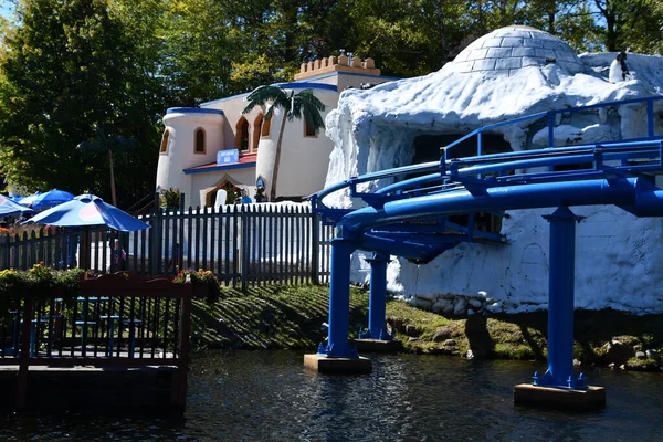 Glen Sep Polar Coaster Ride Story Land Amusement Park Glen — Stock Photo, Image