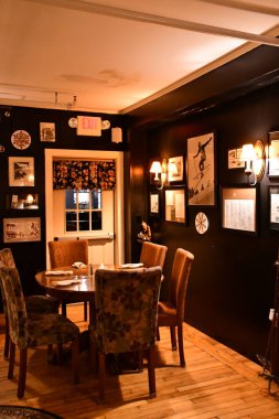 JACKSON NH - SEP 24: 24 Eylül 2021 'de görüldüğü üzere Jackson, New Hampshire' daki Wildcat Inn and Tavern.